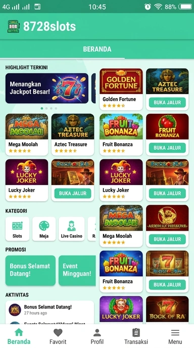 Tampilan link alternatif 8728slots