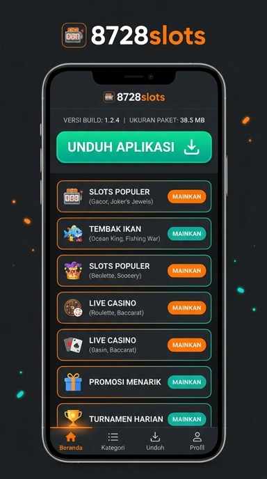 Tampilan halaman APK 8728slots