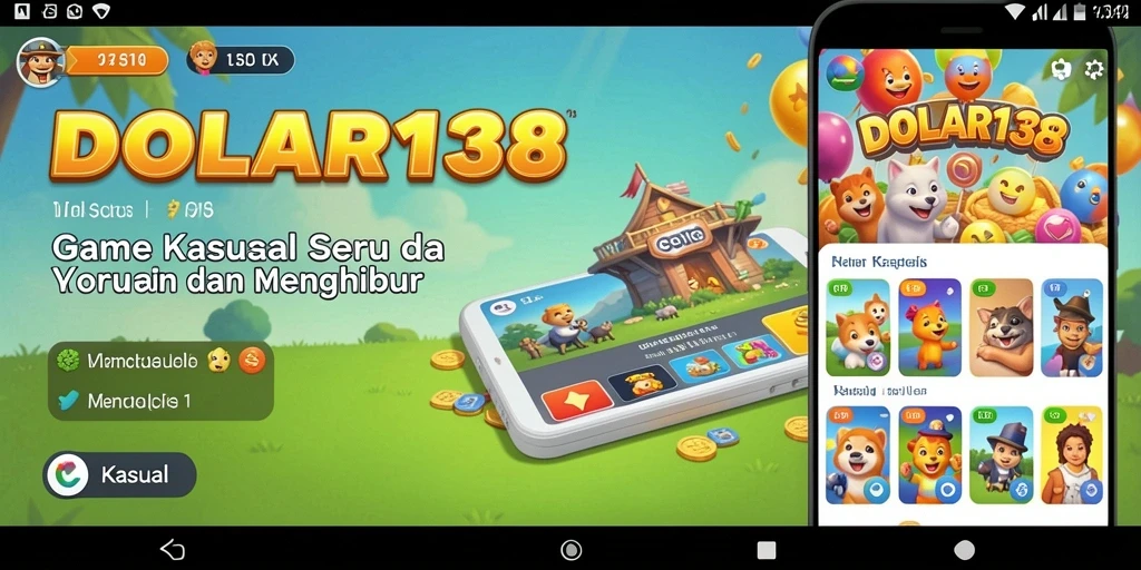 Antarmuka permainan DOLAR138 yang menarik dan penuh warna.