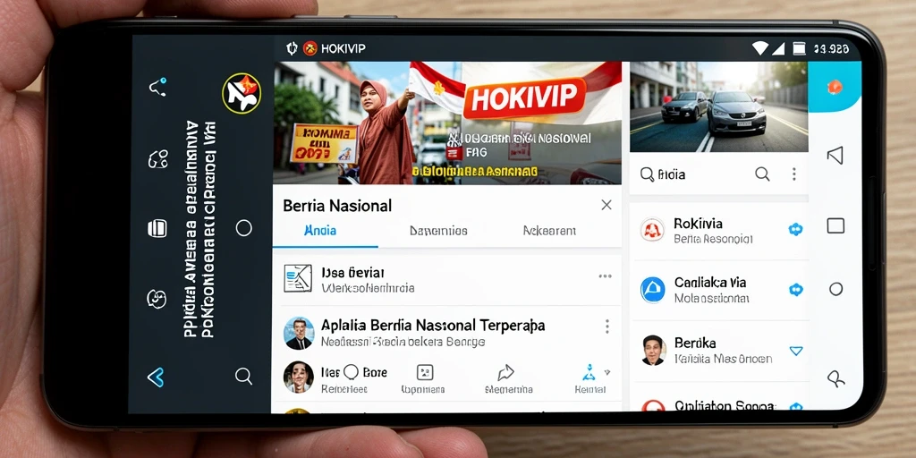 Tampilan antarmuka aplikasi HOKIVIP yang informatif.
