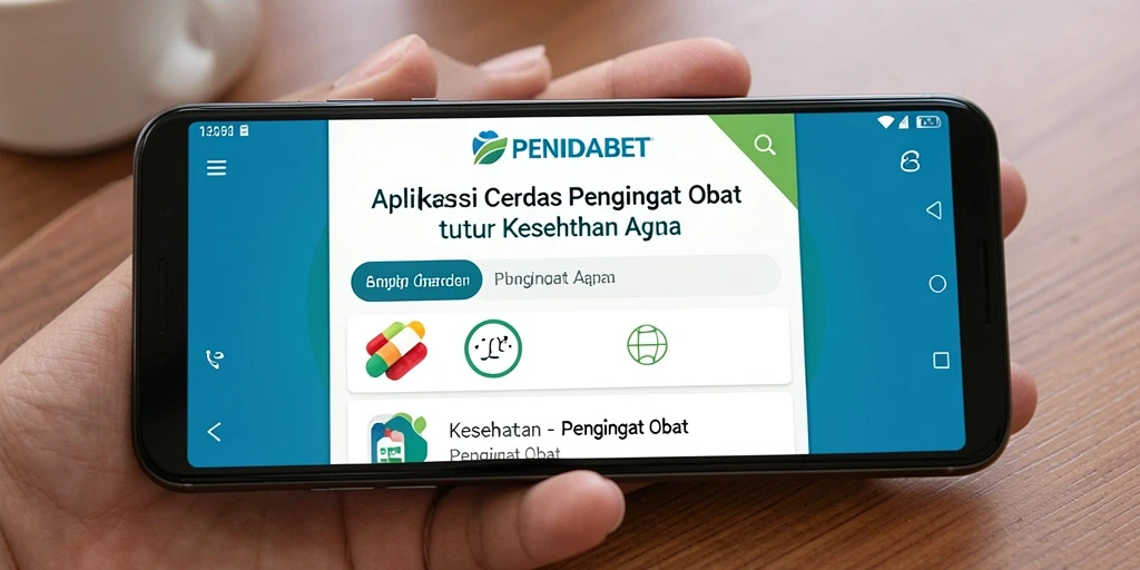 Tampilan antarmuka aplikasi PENIDABET yang user-friendly dan informatif.